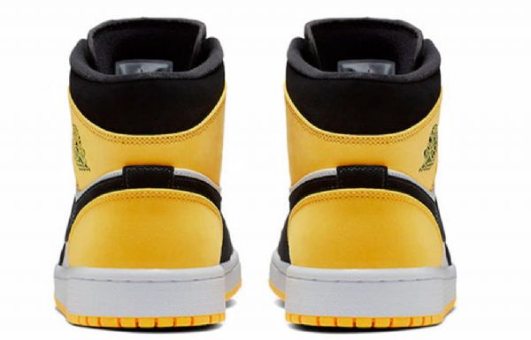 Nike Air Jordan 1 Mid Tops Se Retro Basketball Sko Til Mænd Gul