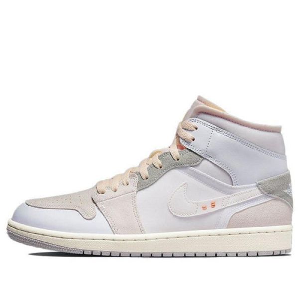 Nike Air Jordan 1 Mid Tops Se Retro Basketball Sko Til Mænd Khaki
