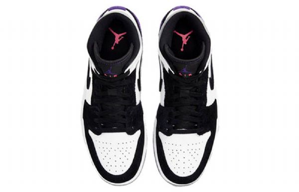 Nike Air Jordan 1 Mid Tops Se Retro Basketball Sko Til Mænd Lilla