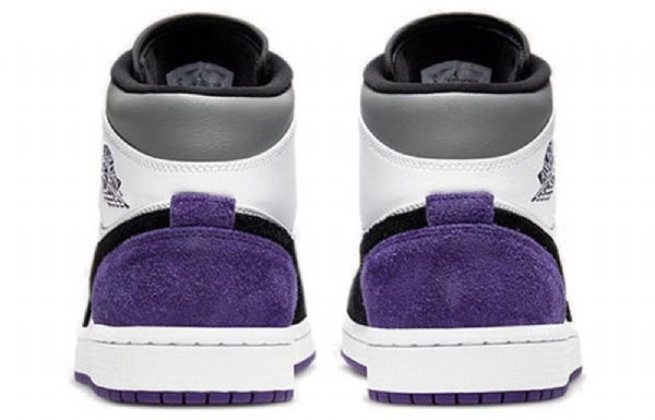 Nike Air Jordan 1 Mid Tops Se Retro Basketball Sko Til Mænd Lilla