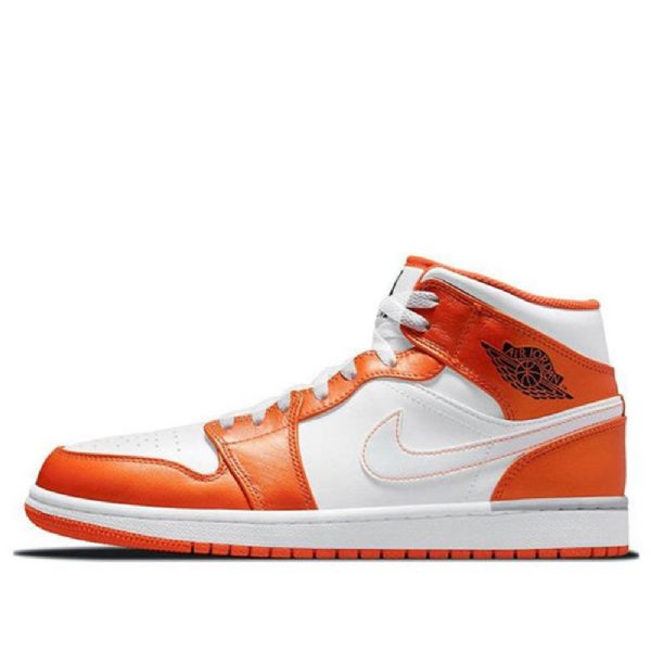 Nike Air Jordan 1 Mid Tops Se Retro Basketball Sko Til Mænd Orange