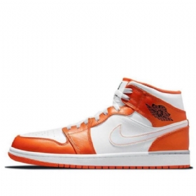 Nike Air Jordan 1 Mid Tops Se Retro Basketball Sko Til Mænd Orange