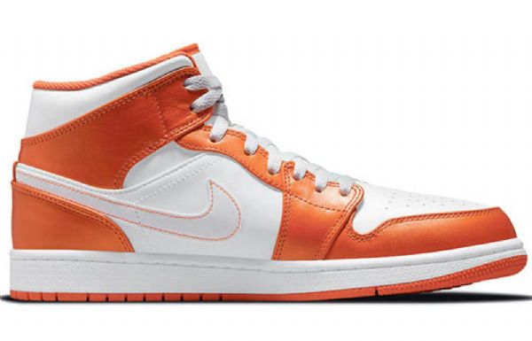 Nike Air Jordan 1 Mid Tops Se Retro Basketball Sko Til Mænd Orange