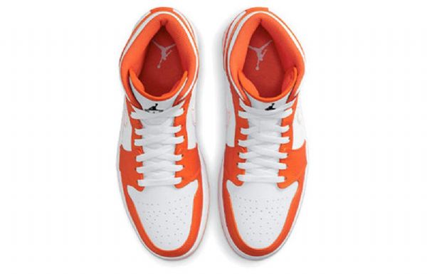 Nike Air Jordan 1 Mid Tops Se Retro Basketball Sko Til Mænd Orange
