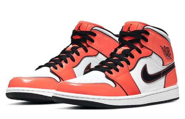 Nike Air Jordan 1 Mid Tops Se Retro Basketball Sko Til Mænd Orange