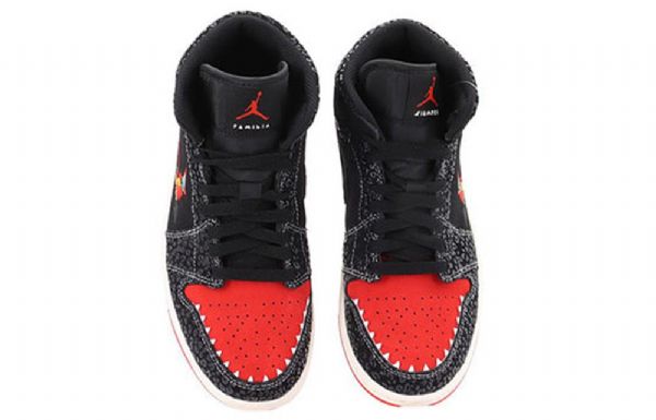 Nike Air Jordan 1 Mid Tops Se Retro Basketball Sko Til Mænd Sort