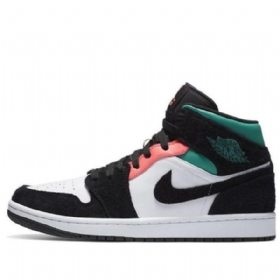 Nike Air Jordan 1 Mid Tops Se Retro Basketball Sko Til Mænd Sort