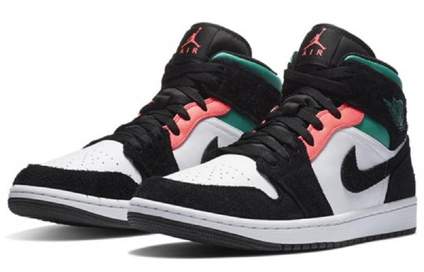 Nike Air Jordan 1 Mid Tops Se Retro Basketball Sko Til Mænd Sort