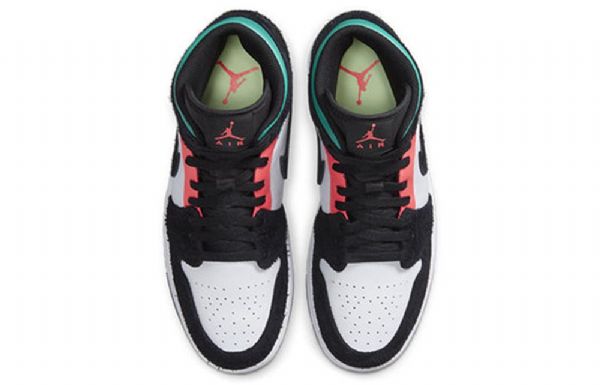 Nike Air Jordan 1 Mid Tops Se Retro Basketball Sko Til Mænd Sort
