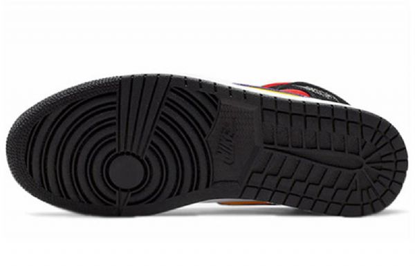 Nike Air Jordan 1 Mid Tops Se Retro Basketball Sko Til Mænd Sort Blå