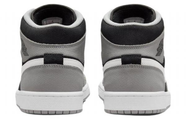 Nike Air Jordan 1 Mid Tops Se Retro Basketball Sko Til Mænd Sort Grå