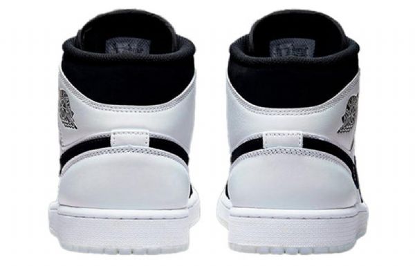 Nike Air Jordan 1 Mid Tops Se Retro Basketball Sko Til Mænd Sort Hvid
