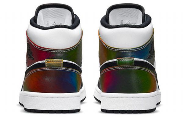 Nike Air Jordan 1 Mid Tops Se Retro Basketball Sko Til Mænd Sort Hvid