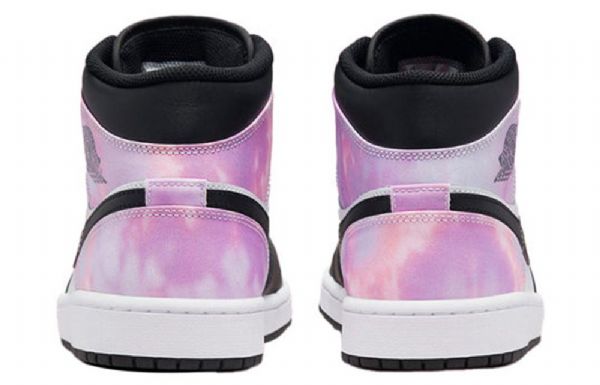 Nike Air Jordan 1 Mid Tops Se Retro Basketball Sko Til Mænd Sort Lilla