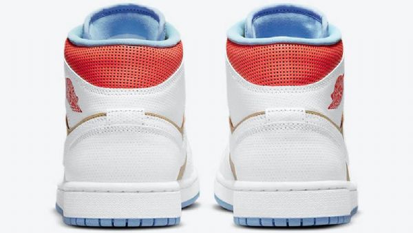Nike Air Jordan 1 Mid Tops Se Sesamsko Til Mænd Flerfarvet