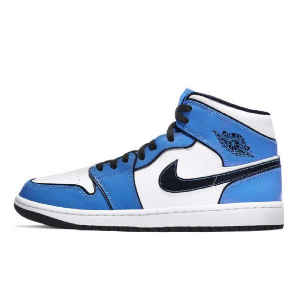 Nike Air Jordan 1 Mid Tops Se Signal Sko Til Damer Blå