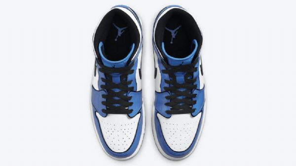 Nike Air Jordan 1 Mid Tops Se Signal Sko Til Damer Blå
