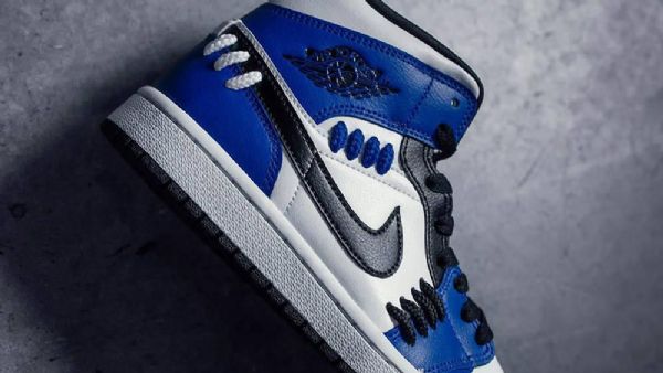 Nike Air Jordan 1 Mid Tops Se Sisterhood Sko Til Mænd Blå