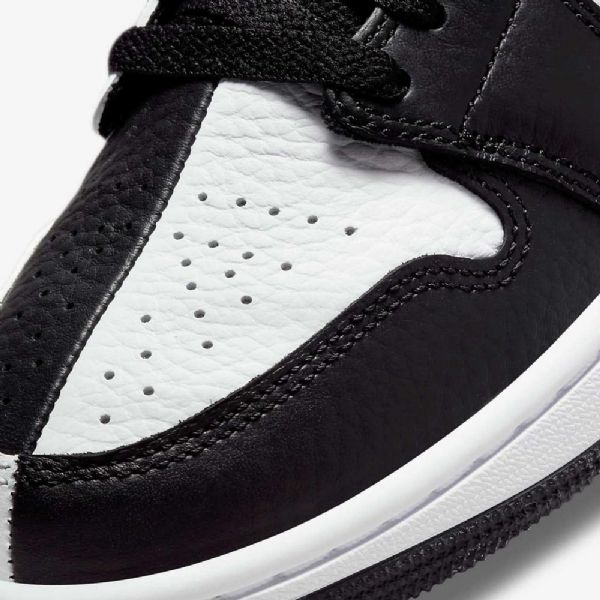 Nike Air Jordan 1 Mid Tops Se Sko Til Damer Hvid Sort