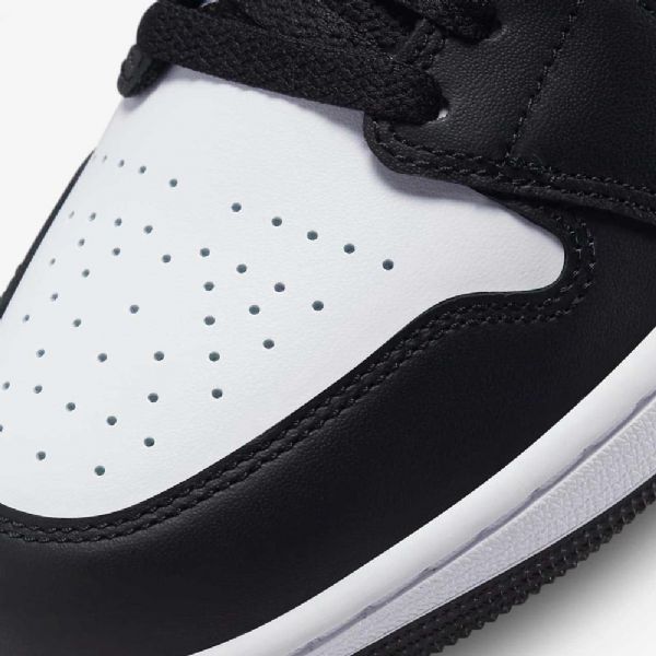 Nike Air Jordan 1 Mid Tops Se Sko Til Mænd Sort Hvid Koral