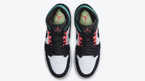 Nike Air Jordan 1 Mid Tops Se South Beach Sko Til Damer Sort