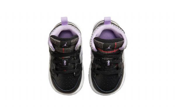 Nike Air Jordan 1 Mid Tops Se Td Retro Basketball Sko Til Børn Sort