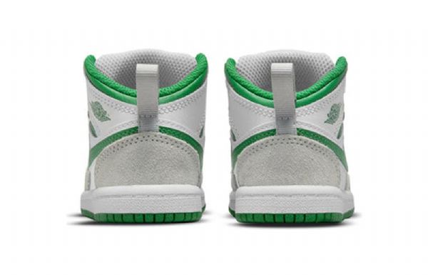 Nike Air Jordan 1 Mid Tops Se Td Sko Til Børn Grå Grøn