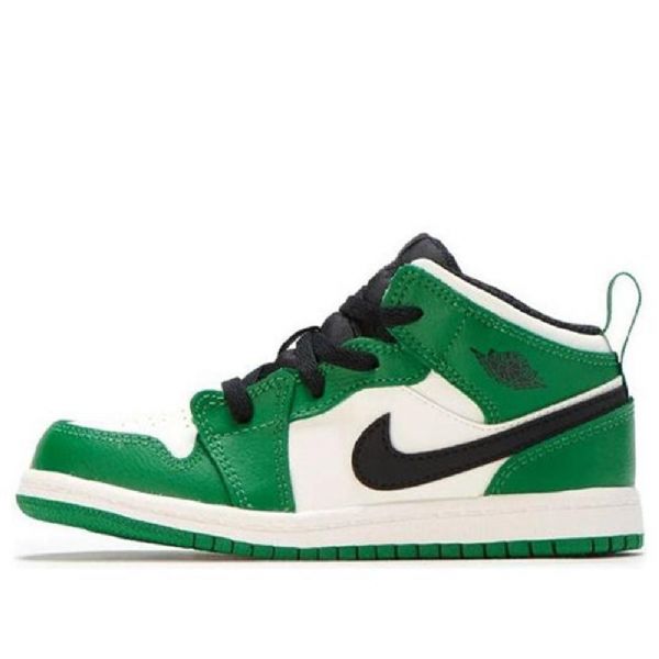 Nike Air Jordan 1 Mid Tops Se Td Sko Til Børn Grøn