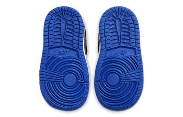 Nike Air Jordan 1 Mid Tops Se Td Sko Til Børn Kongeblå Sort