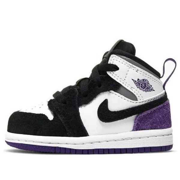 Nike Air Jordan 1 Mid Tops Se Td Sko Til Børn Lilla