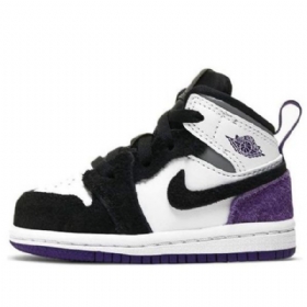 Nike Air Jordan 1 Mid Tops Se Td Sko Til Børn Lilla