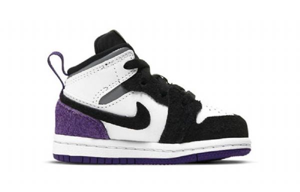 Nike Air Jordan 1 Mid Tops Se Td Sko Til Børn Lilla
