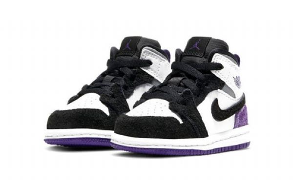 Nike Air Jordan 1 Mid Tops Se Td Sko Til Børn Lilla
