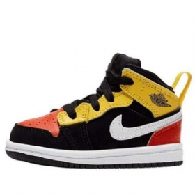 Nike Air Jordan 1 Mid Tops Se Td Sko Til Børn Orange