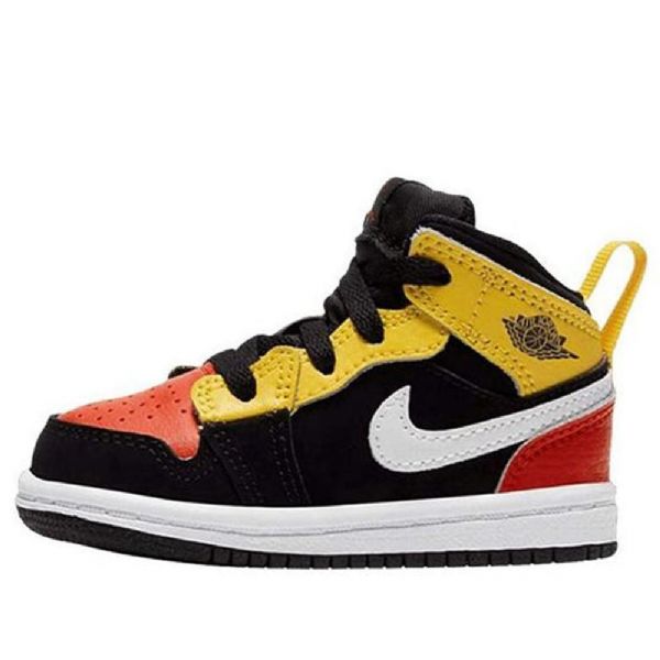 Nike Air Jordan 1 Mid Tops Se Td Sko Til Børn Orange