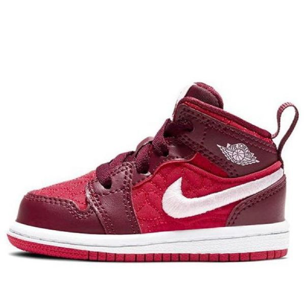 Nike Air Jordan 1 Mid Tops Se Td Sko Til Børn Rød