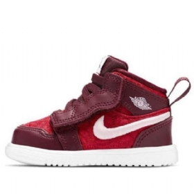 Nike Air Jordan 1 Mid Tops Se Td Sko Til Børn Rød
