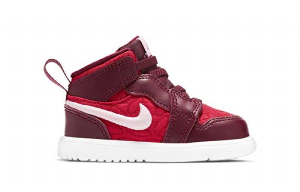 Nike Air Jordan 1 Mid Tops Se Td Sko Til Børn Rød
