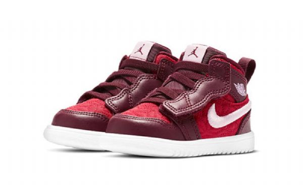 Nike Air Jordan 1 Mid Tops Se Td Sko Til Børn Rød