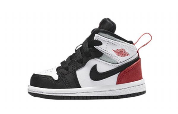 Nike Air Jordan 1 Mid Tops Se Td Sko Til Børn Rød Sort