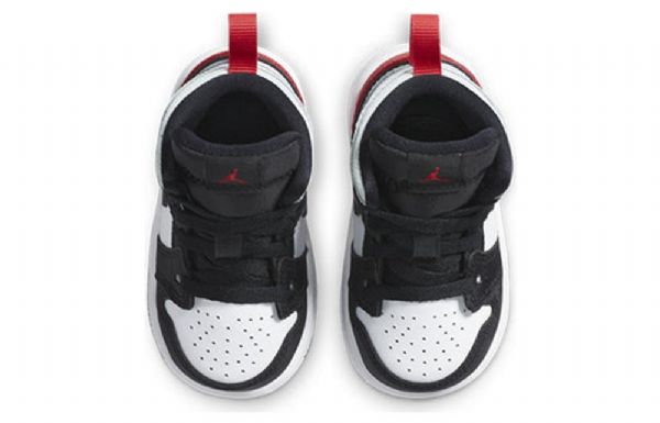 Nike Air Jordan 1 Mid Tops Se Td Sko Til Børn Rød Sort