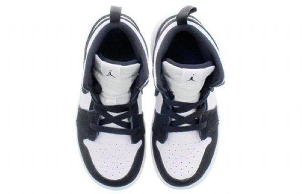 Nike Air Jordan 1 Mid Tops Se Td Sko Til Børn Sort Grøn Rød