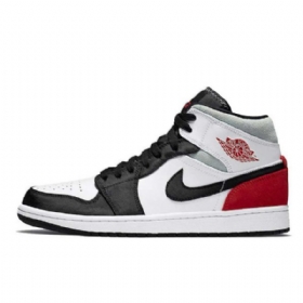 Nike Air Jordan 1 Mid Tops Se Union Toe Sko Til Damer Sort