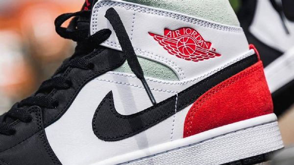 Nike Air Jordan 1 Mid Tops Se Union Toe Sko Til Damer Sort