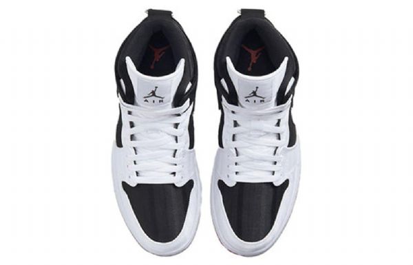 Nike Air Jordan 1 Mid Tops Se Utility Retro Basketball Sko Til Damer Hvid Sort Rød