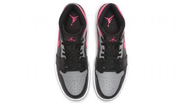 Nike Air Jordan 1 Mid Tops Shadow Sko Til Damer Lyserød