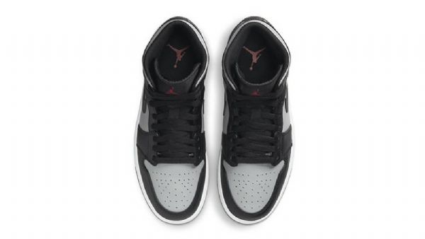 Nike Air Jordan 1 Mid Tops Shadow Sko Til Damer Sort Grå