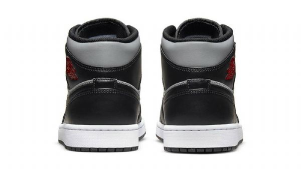 Nike Air Jordan 1 Mid Tops Shadow Sko Til Damer Sort Grå