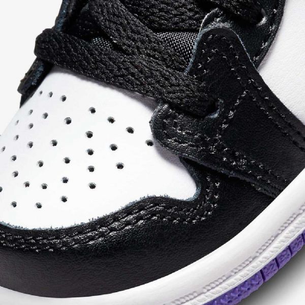 Nike Air Jordan 1 Mid Tops Sko Til Børn Gul Sort