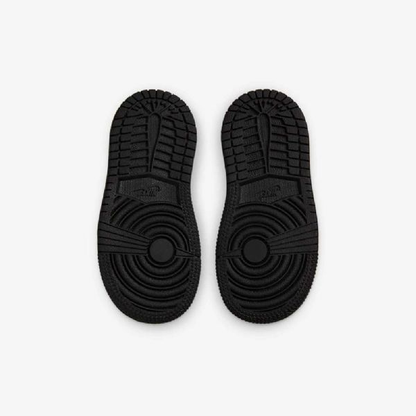 Nike Air Jordan 1 Mid Tops Sko Til Børn Hvid Sort